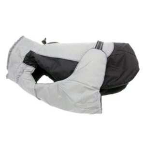 All weather black and gray coat for dogs