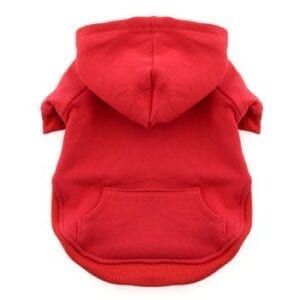 Red fitted hoodie
