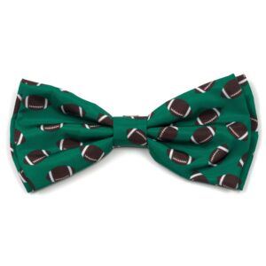 A bow tie with football pattern on it.