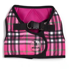 Pink plaid sidekick harness