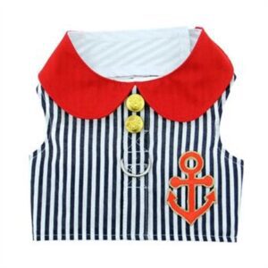 Sailor fabric harness with matching leash