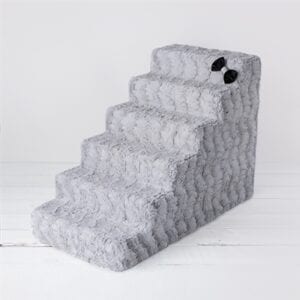 Dove grey luxury pet stairs
