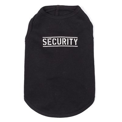 A black shirt with the word security on it.