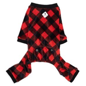 Black and red dog jammies